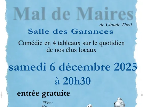 GARANCIÈRES-EN-BEAUCE - Théâtre : Mal de Maires