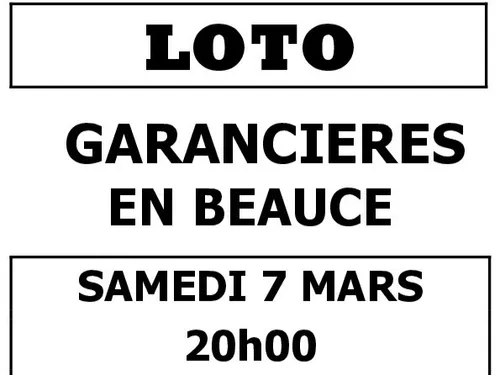 GARANCIÈRES-EN-BEAUCE - Loto du comité des fêtes