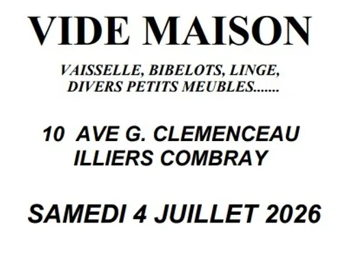 ILLIERS-COMBRAY - Vide maison de l'association Les Aubépines