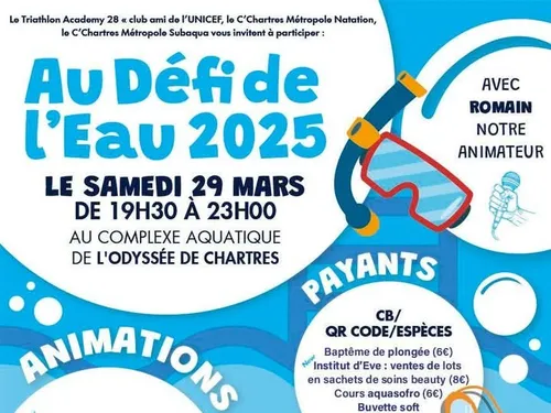 🔊Ce samedi, l'Odyssée de Chartres accueille le défi de l'eau 2025