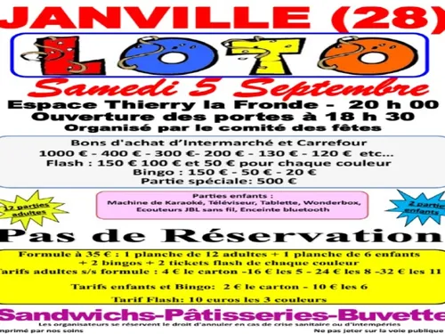 JANVILLE - Loto du comité des fêtes