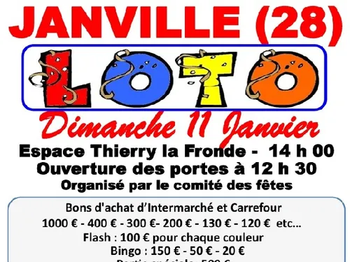 JANVILLE - Loto du comité des fêtes