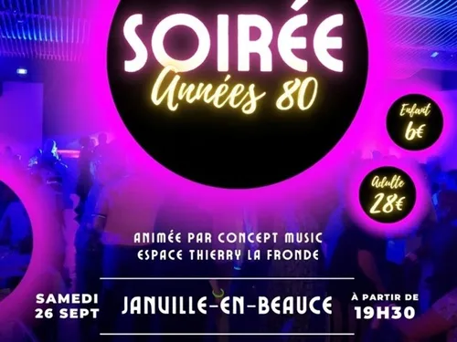 JANVILLE - Soirée années 80