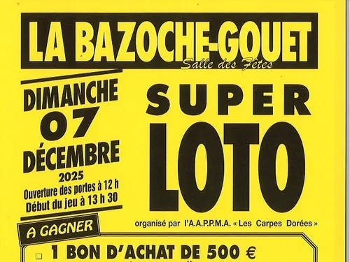 LA BAZOCHE-GOUËT - Loto des Carpes Dorées