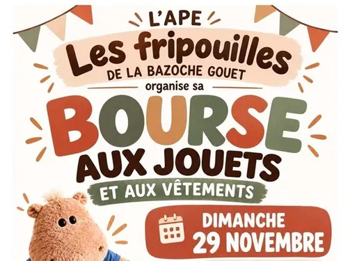 LA BAZOCHE-GOUËT - Bourse aux jouets et aux vêtements