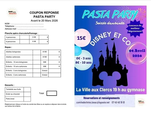 LA VILLE-AUX-CLERCS (41) - Pasta Party