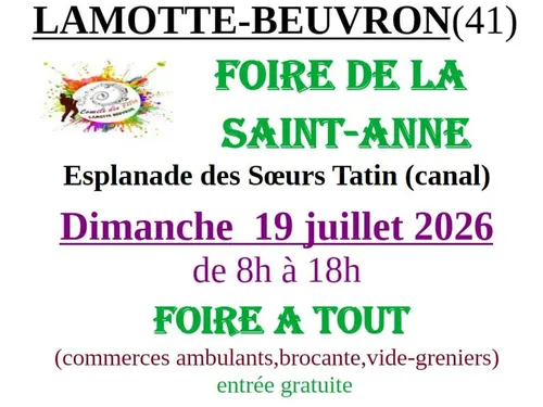 LAMOTTE-BEUVRON (41) - Foire de la Sainte-Anne : Foire à tout