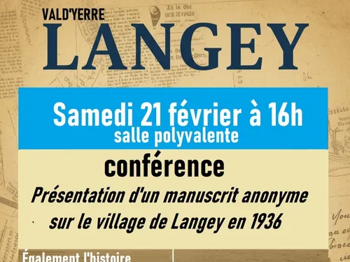LANGEY - Conférence : Présentation d'un manuscrit anonyme sur le...