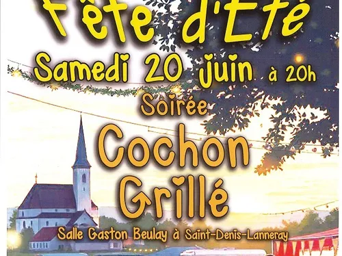 LANNERAY - Fête d'été : soirée cochon grillé