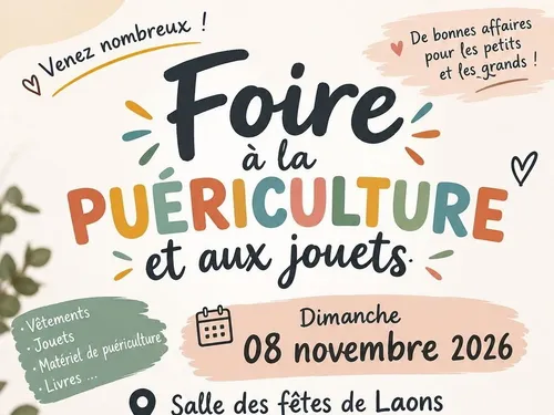 LAONS - Foire à la puériculture et aux jouets