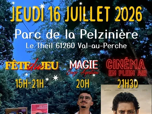 LE THEIL-SUR-HUISNE (61) - Fête du jeu, magie, cinéma en plein air