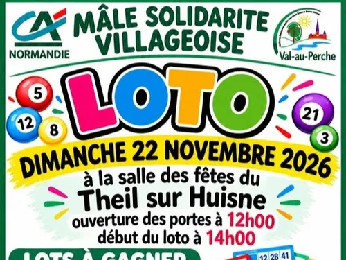 LE THEIL-SUR-HUISNE (61) - Loto de Mâle Solidarité Villageoise
