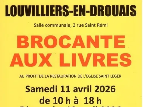 LOUVILLIERS-EN-DROUAIS - Brocante aux livres