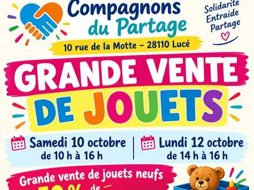 LUCÉ - Grande vente de jouets des Compagnons du Partage