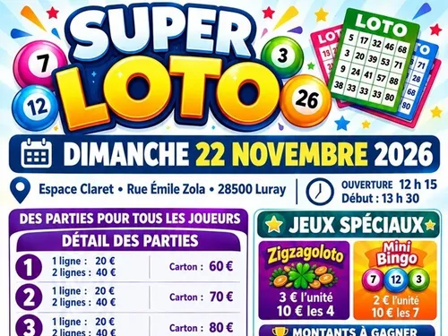 LURAY - Loto de l'association Trésor de Sion