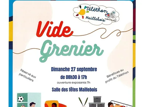 MAILLEBOIS - Vide-greniers au profit du Téléthon