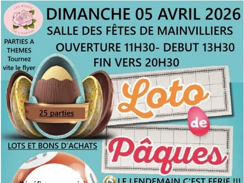MAINVILLIERS -Loto de Pâques des Roses de l'Espoir