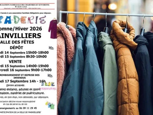 MAINVILLIERS - Bourse aux vêtements de l'Association Familiale
