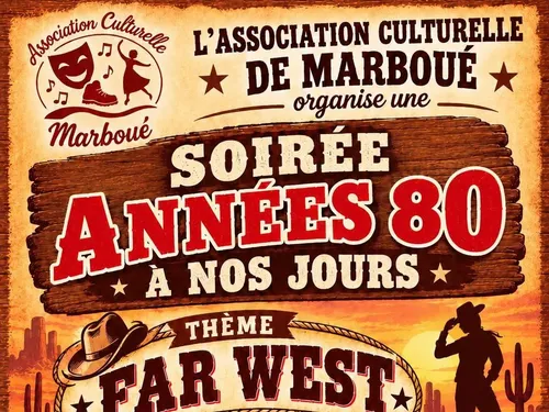 MARBOUÉ - Soirée années 80 à nos jours