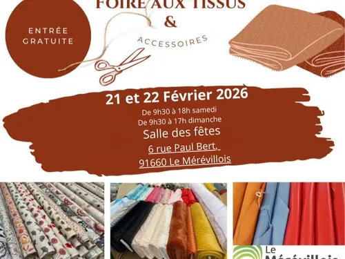 MÉRÉVILLE (91) - Foire aux tissus et accessoires