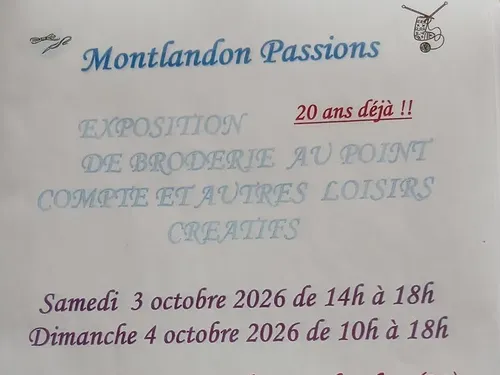 MONTLANDON - Exposition de broderie au point compté et autres...
