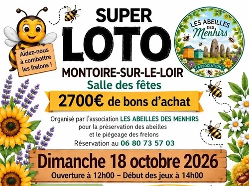 MONTOIRE-SUR-LE-LOIR (41) - Loto des Abeilles des Menhirs