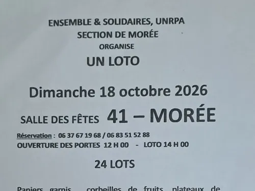 MORÉE (41) - Loto d'Ensemble et Solidaires UNRPA