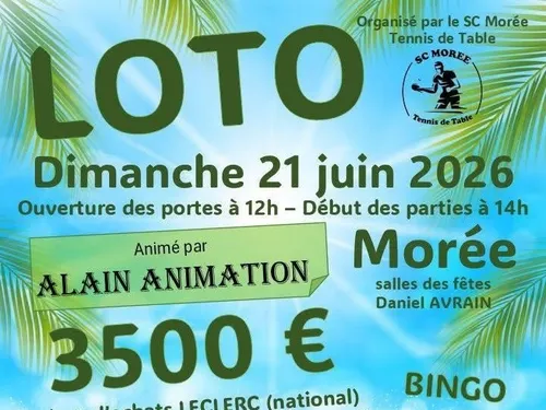 MORÉE (41) - Loto du SC Tennis de table