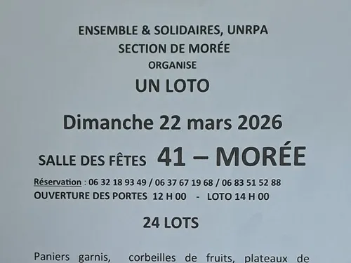 MORÉE (41) - Loto de Ensemble et Solidaires UNRPA