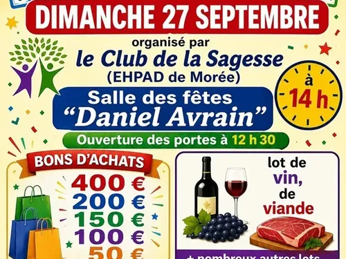MORÉE (41) - Loto du club de la Sagesse