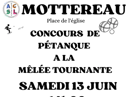 MOTTEREAU - Concours de pétanque à la mêlée tournante