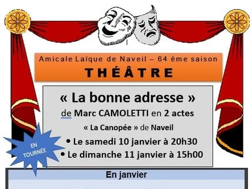 NAVEIL (41) - Théâtre : La bonne adresse