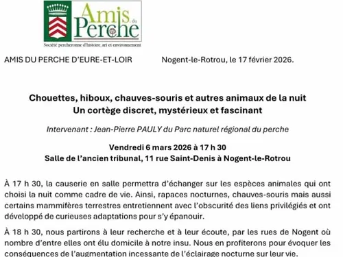 NOGENT-LE-ROTROU - Nature : Les animaux de la nuit