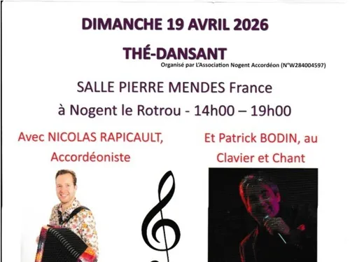 NOGENT-LE-ROTROU - Thé dansant avec Nicolas Rapicault et Patrick Bodin