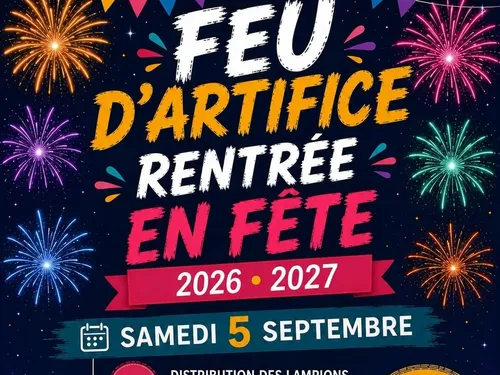OUZOUER-LE-MARCHÉ (41) - Feu d'artifice, Rentrée en fête