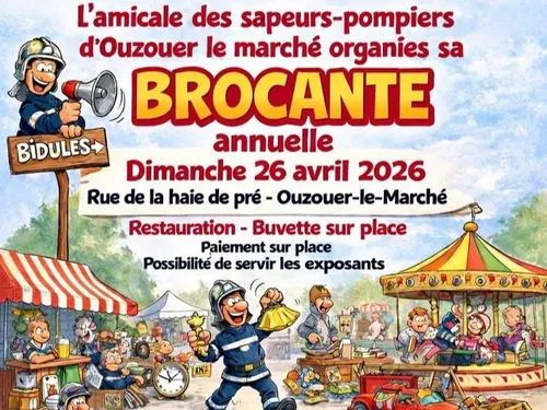 OUZOUER-LE-MARCHÉ (41) - Brocante de l'amicale des sapeurs-pompiers