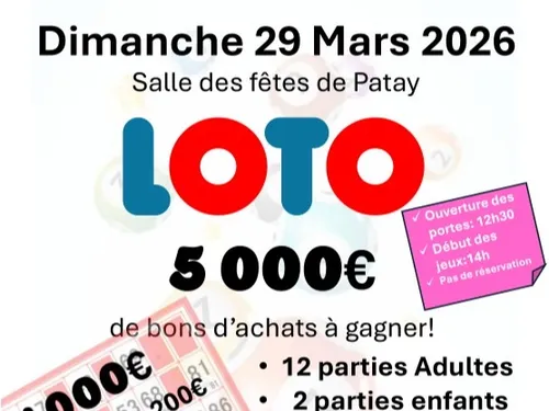 PATAY (45) - Loto de l'association AX Africa Raid