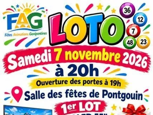 PONTGOUIN - Loto de Fêtes Animations Gonipontines