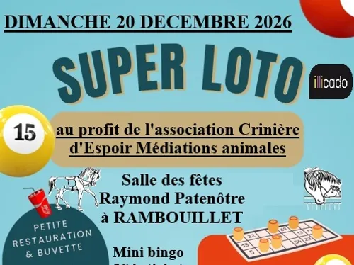 RAMBOUILLET (78) - Loto au profit de l'Association Crinière...