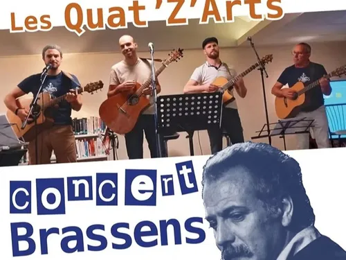 RÉMALARD (61) - Concert Brassens par les Quat'Z'Arts