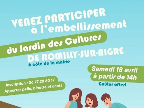 ROMILLY-SUR-AIGRE - Embellissement du Jardin des Cultures