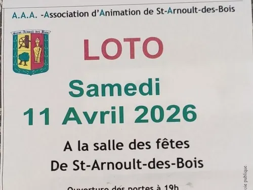 SAINT-ARNOULT-DES-BOIS – Loto de l'Association d'Animation