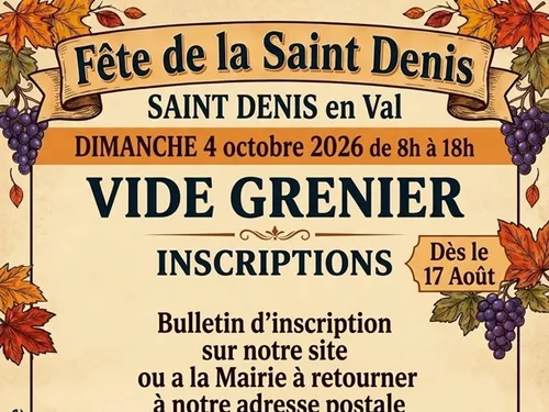 SAINT-DENIS-EN-VAL (45) - Vide-greniers de la Saint Denis