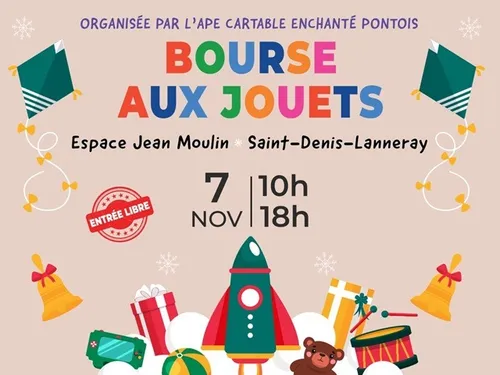 SAINT-DENIS-LES-PONTS - Bourse aux jouets de l'APE Cartable...