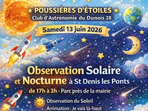 SAINT-DENIS-LES-PONTS - Observation solaire et nocturne