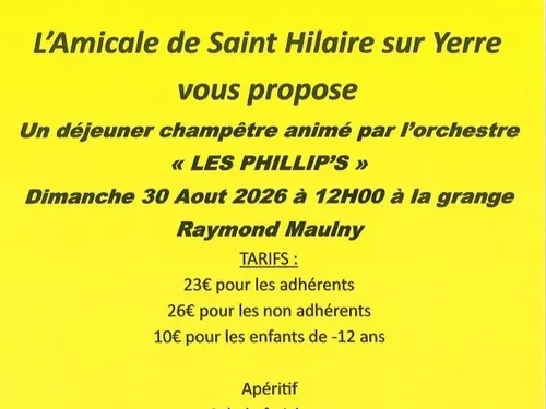 SAINT-HILAIRE-SUR-YERRE - Déjeuner champêtre avec Les Phillip's