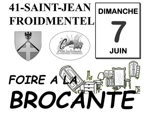 SAINT-JEAN-FROIDMENTEL (41) - Foire à la brocante du comité des fêtes
