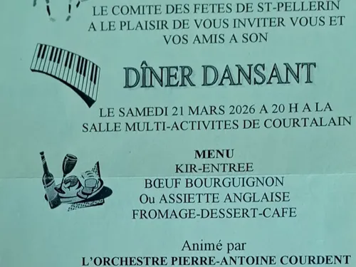 COURTALAIN - Dîner dansant du comité des fêtes de Saint-Pellerin