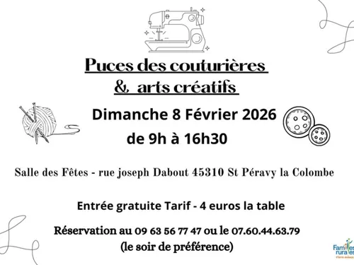 SAINT-PÉRAVY-LA-COLOMBE (45) - Puces des couturières & arts créatifs