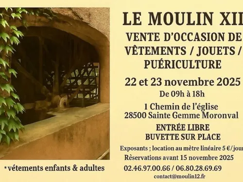 SAINTE-GEMME-MORONVAL - Bourse aux vêtements, jouets et puériculture